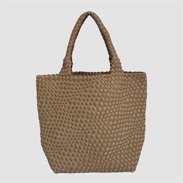画像3: バッグ Pouch Set Cowhide Woven Tote (3)