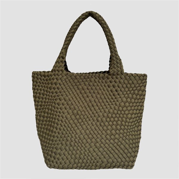 画像5: バッグ Pouch Set Cowhide Woven Tote (5)