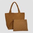 画像8: バッグ Pouch Set Cowhide Woven Tote (8)