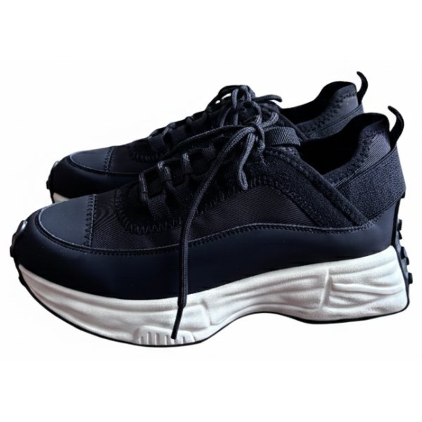 画像2: [ilungo]バイカラーのスパイクスニーカー (2)