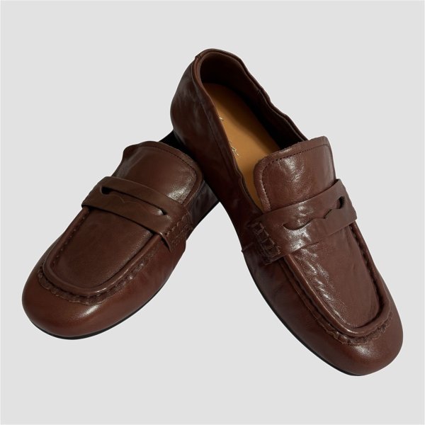画像2: シューズ Soft Leather Slip-On Loafers (2)