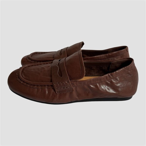画像3: シューズ Soft Leather Slip-On Loafers (3)