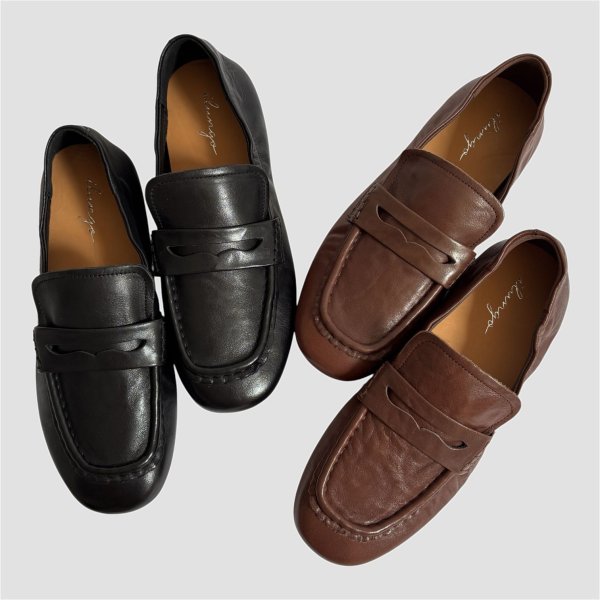 画像10: シューズ Soft Leather Slip-On Loafers (10)