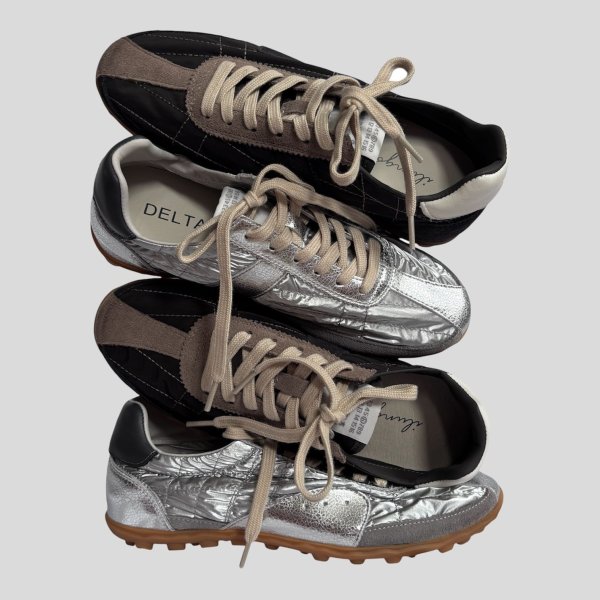 画像11: Retro Quilted Sneakers (11)