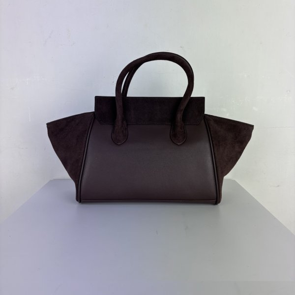 画像2: バッグ スエードのウィングバッグ/3月上旬配送 (2)