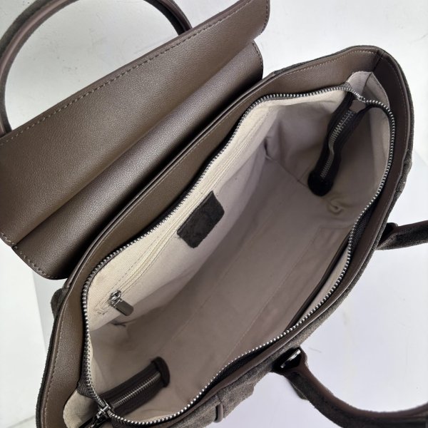 画像10: バッグ スエードのウィングバッグ/3月上旬配送 (10)