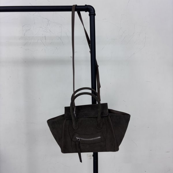 画像11: バッグ スエードのウィングバッグ/3月上旬配送 (11)