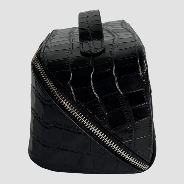 画像4: Croco Leather Vanity Bag (4)