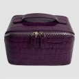 画像1: Croco Leather Vanity Bag (1)