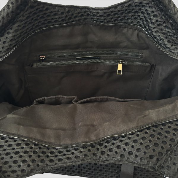 画像6: Stripe Handle Patch Mesh Tote (6)