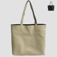 画像2: バッグ Cowhide Reversible Leather Tote (2)