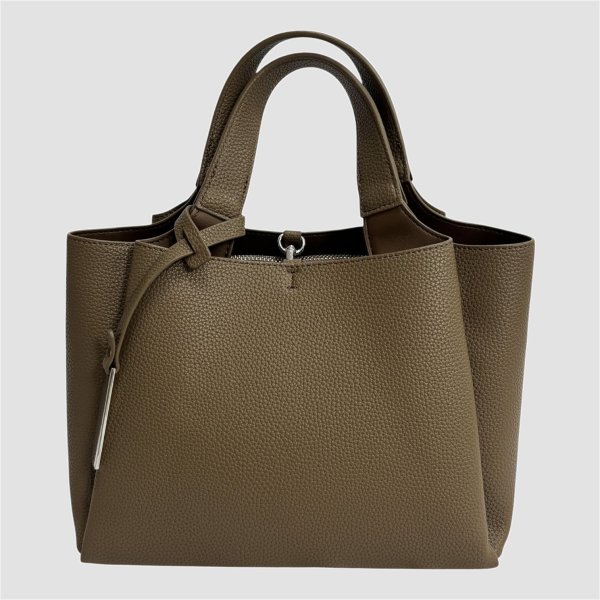 画像2: バッグ Square Leather 2Way Shoulder Bag (2)
