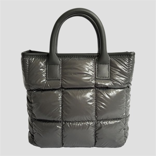 画像1: Quilted Puffy Tote Bag (1)