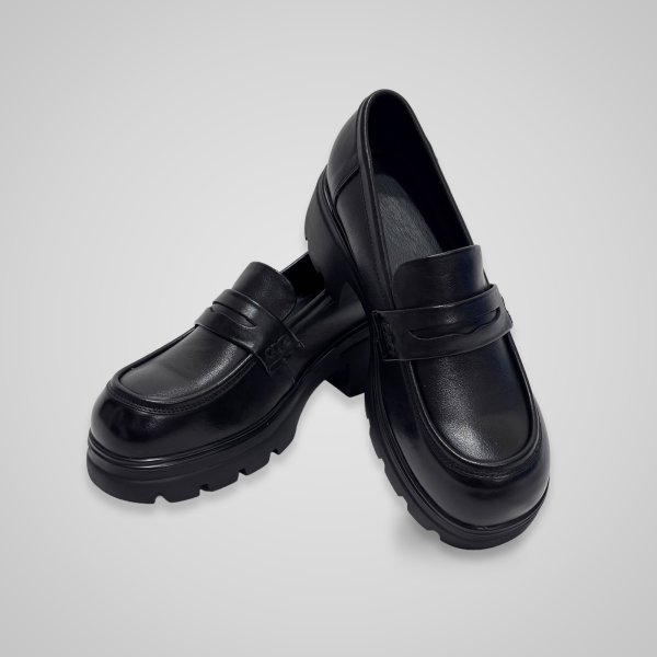 画像2: Leather Cunky Loafers (2)