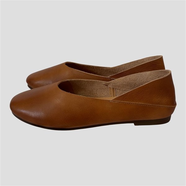 画像7: Ultra-Soft Leather Flat Pumps (7)