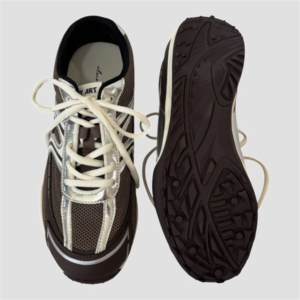 画像5: [ilungo]Metallic Line Mesh Sneakers (5)