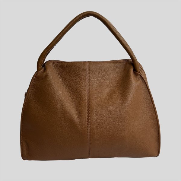 画像1: Big Soft Leather Handbag (L) (1)