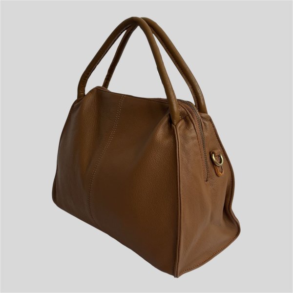 画像2: Big Soft Leather Handbag (L) (2)