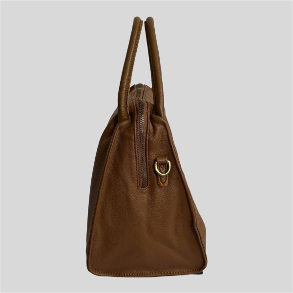 画像3: Big Soft Leather Handbag (L) (3)
