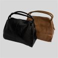 画像8: Big Soft Leather Handbag (L) (8)