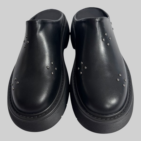 画像1: Black Chunky Clog (1)