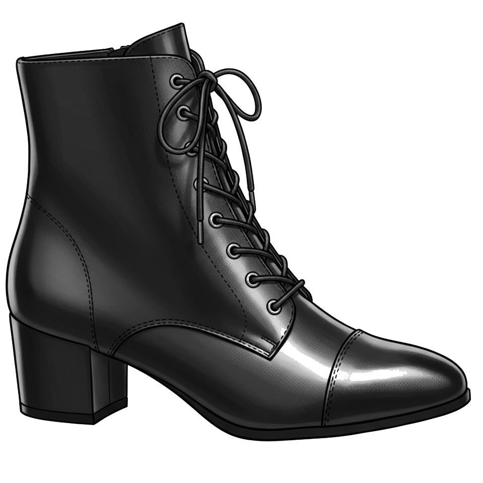レースアップブーツの画像